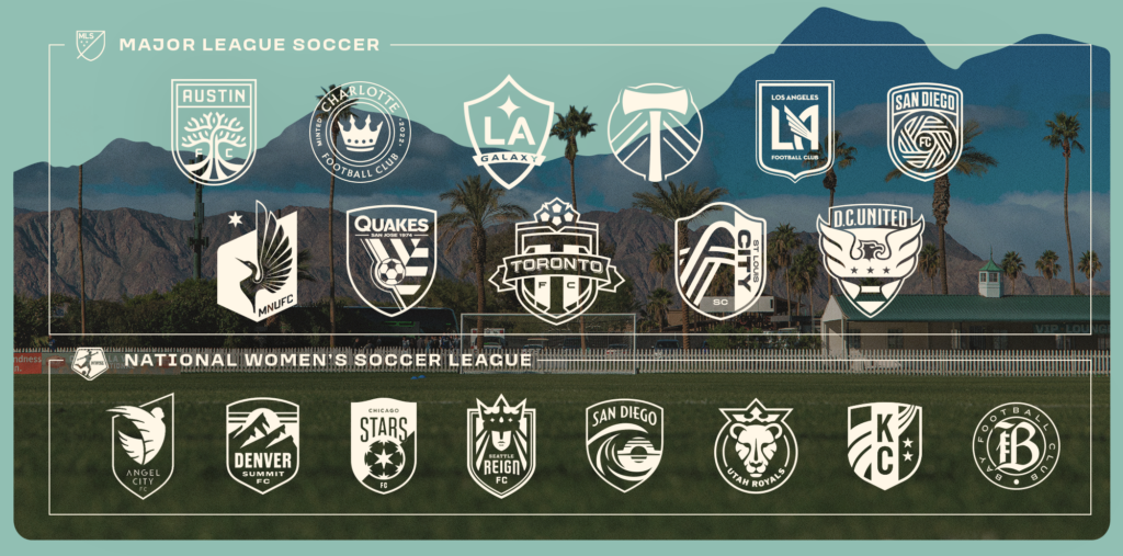 2027 CVI PARTICIPATING TEAMS
Austin FC Charlotte FC LA Galaxy Portland Timbers FC LAFC San Diego FC Minnesota United San Jose Earthquakes Toronto FC St Louis City SC DC United Angel City Denver Summit Chicago Stars Reign FC San Diego Wave Utah Royals KC Current Bay FC
